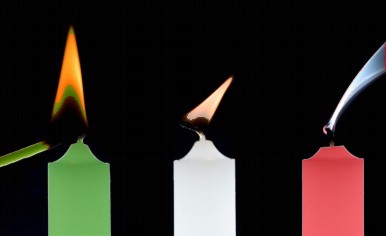 candele tricolore